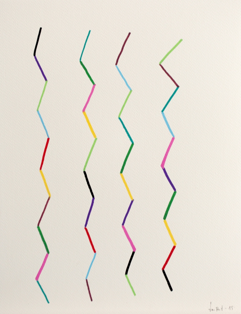 toni font - pollensa - 2015 estructures coloristes  posca  sobre papel fabiano 300g 35x27