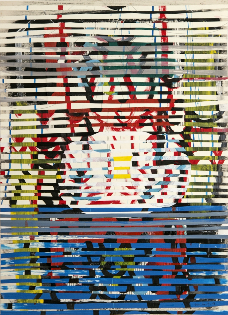 toni font - pollensa - 2018 pintura fragmentada abstracto 50x70